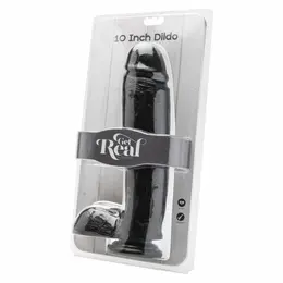 Get Real Crni Intimni Model 25.5 cm sa Anatomskom Bazom