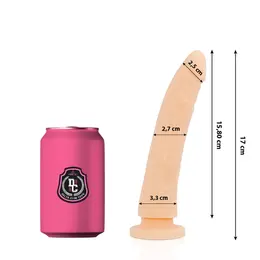 Delta Club Silikonski Intimni Model 17 cm x 3 cm Medicinskog Kvaliteta