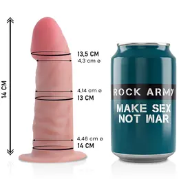 RockArmy Dual Density Tiger 14cm intimni sistem sa usisnom bazom TPE