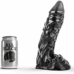 All Black Model 23 PVC Intimna Igračka Crna 23 cm Ergonomski Dizajn