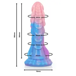 EPIC Ashtar Intimni Silikonski Uređaj sa Usisnom Bazom, 18 cm, Sivi