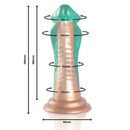 EPIC Python Kobra Zeleni Silikonski Intimni Uređaj 205mm Inspirisan Mitologijom