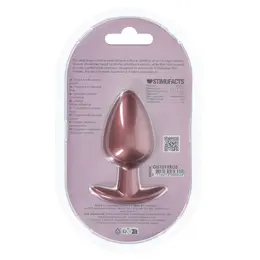 Ouch! Silicone Plug Large 8.9cm Rose Gold - Smooth Surface Design