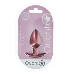 Ouch! Medium Silicone Plug Rose Gold 7.9 cm Comfortable Design