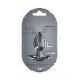 OUCH! Silicone Plug Medium 7.9cm Gunmetal - Smooth Anatomic Model