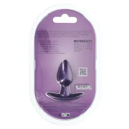 Ouch! Silicone Plug Small 2.6cm - Metallic Purple, Ergonomic Design