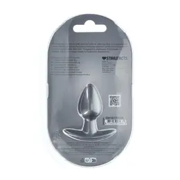 Ouch! Smooth Silicone Plug Small 2.6'' (6.5 cm) Gunmetal Finish