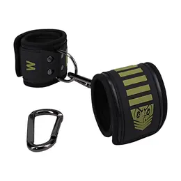 Doc Johnson Kink Tactical lisice za ruke podesive crno/zelene neoprenske