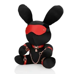 Rimba Velvet Rabbit dodatak veliki crni – mekani plišani kolekcionarski predmet