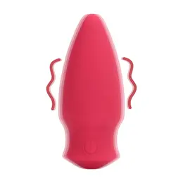 Loveline Cone Shaped Compact Vibrating Device Blushing Red
