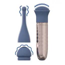 Loveline The Thrill 10-Brzinski Izmenjivi Plavi Vibrator, Tihi Dizajn