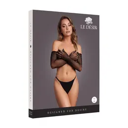 Rimba Shimmering operne rukavice crna/zlatni šljokići jedna veličina – elegantan aksesoar