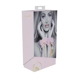 Ouch! Paris Collection Podesive Lisice za Ruke Roze Iridescentni Završetak
