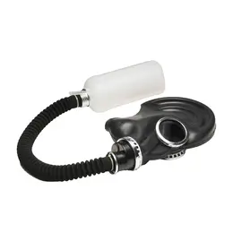 Dark Inhaler Black Gas Mask System with 1L Bottle & 20cm Hose