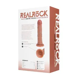 RealRock Vibriranjuća i Rotirajuća Intimna Mašina Zakrivljena 20.5cm Bež