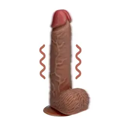 RealRock Vibriranjući Čvrsti Model sa Usisnom Čašom 23 cm Bež