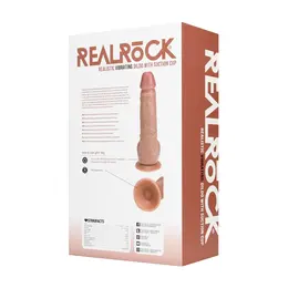 RealRock Vibriranjući Čvrsti Model sa Usisnom Čašom 23 cm Bež