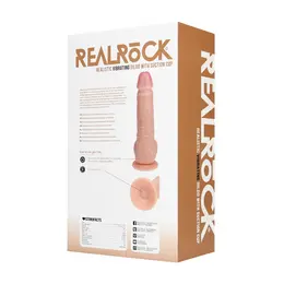 RealRock Vibriranjući Intimni Uređaj 23 cm sa Usisnom Čašom - Boja Kože