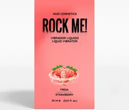 Nuei Rock Me! Tečni Vibrator Gel Jagoda 20ml - Efekat Peckanja