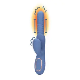 Loveline Blue Nova Rechargeable Dual-Action Intimate Machine - Heating & Rotating System