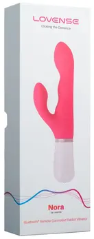 Lovense Nora Bluetooth App-Controlled Dual Action Vibrator, 24.2 cm, Pink
