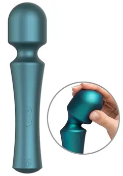 ROMP Presto Metallic Wand Massager - 10 režima, vodootporan, 20cm