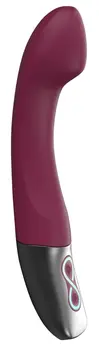 Titanz Vibrator Rubine Red - Flexible Silicone Model, 10 Modes, 19.5cm