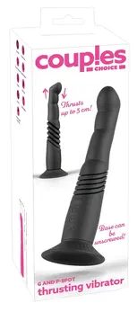 Couples Choice G i P-Tačka Gurajući Vibrator sa Uklonjivom Usisnom Čašicom