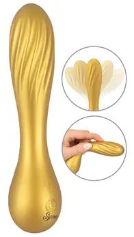 Sweet Smile Fleksibilni Swirl Metalik Silikonski Vibrator 16cm Vodootporan