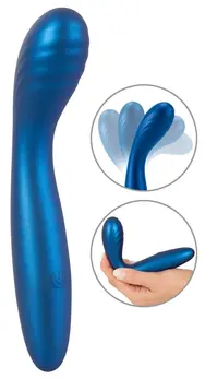Sweet Smile Fleksibilni G-Tačka Vibrator Metalik Silikon 18cm Vodootporan