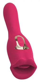 You2Toys Oral Fun Vibrator L Dvostrani Pokretne Usne Roze 22.2cm