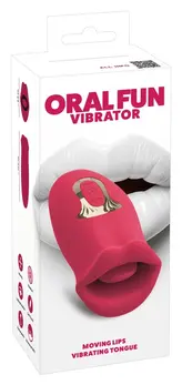 You2Toys Oral Fun Vibrator Pokretne Usne Silikon Roze 13cm
