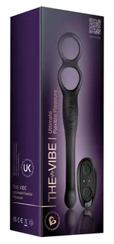 Rocks-Off Vibe Intimate Silicone Duo Ring & Anal Massager, 23.1 cm Black