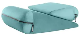 Liberator Jaz Duet Blue Ergonomic Wedge Cushion Set, Washable Covers