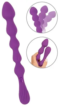 You2Toys Magic Anal Wand No. 1 Silikonski Intimni Sistem Perli Ljubičasti 27cm