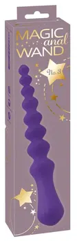 You2Toys Magic Anal Wand No. 3 Silicone, Flexible Beaded Dark Purple 25cm