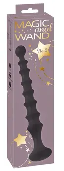 You2Toys Magic Anal Wand No. 2 - Fleksibilni Silikonski Crni Model sa Perlama