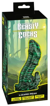 Beasty Cocks Lizard Peak Model od Tečnog Silikona sa Usisnom Čašom 22cm