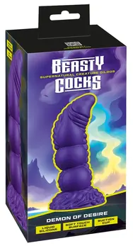 Beasty Cocks Demon of Desire Model od Tečnog Silikona 22.5 cm Metalik