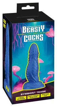 Beasty Cocks Symbiont Tease Liquid Silicone Model, Metallic, 19.8 cm