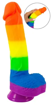 You2Toys PRIDE! Rainbow Silicone Model with Suction Cup 21 cm