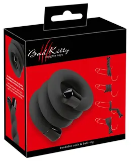 Bad Kitty Fleksibilni Štap Podesivi Intimni Prsten 54cm Crni EVA/Metal