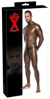 LateX Men’s Smoke-Transparent Jumpsuit Long Sleeve Size S