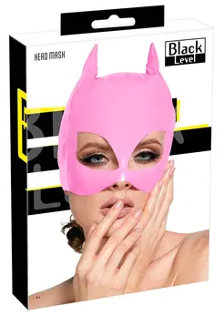 Black Level Vinilna mačkasta maska Roze S-L Podesiva sjajni finiš