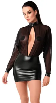 Noir Handmade Orgia haljina til i Powerwetlook crna veličina M