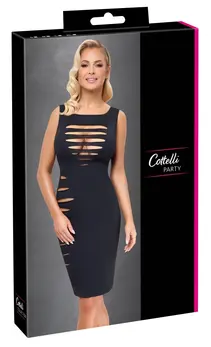 Cottelli PARTY Shift Haljina Crna Providni Izrezi L