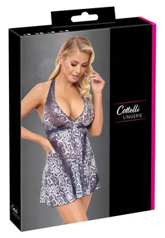 Cottelli Lingerie Haljina S Uzorak Zmijske Kože Providni Powernet