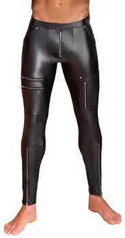 NEK Muške Mat Crne Pantalone 2XL sa Više Rajsferšlus Detalja
