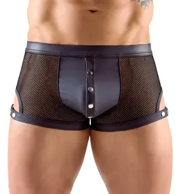 Svenjoyment Mrežasti Efekat Crne Pantalone S sa Podesivim Kajiševima