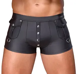 NEK Muške Mat Crne Pantalone 2XL sa D-Ring Detaljima i Kopčama na Prednjem Delu